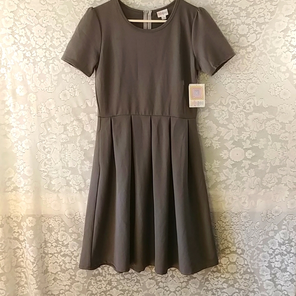 Grey LULAROE Dress Size Large. - Picture 2 of 10